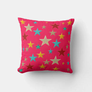 Coussin Des étoiles amusantes et colorées