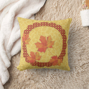 Coussin des feuilles automnales