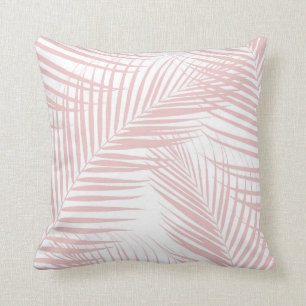Coussin Des Feuilles de Palmiers Roses Vibes D'Été Dream