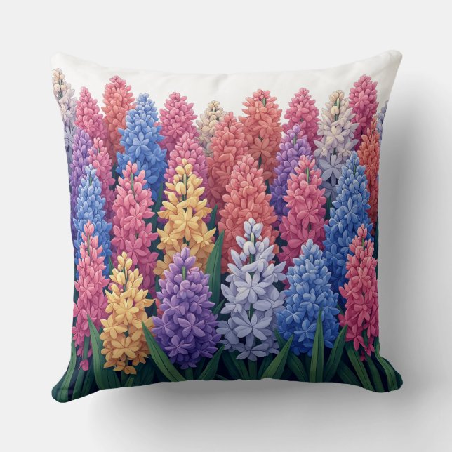 coussin des fleurs de jacinthe (Verso)