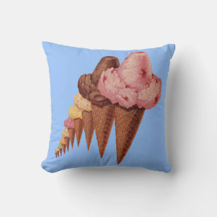 Coussin des générations de cônes de crème glacée