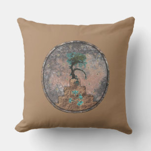 Coussin Des libellules jouent sur la montagne.