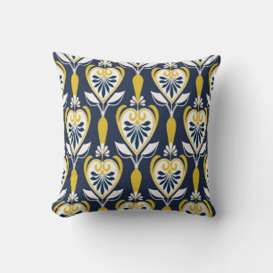 Coussin Des motifs floraux sans couture dans un style scan