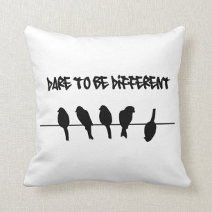 Coussin Des oiseaux sur un fil - osez être différent