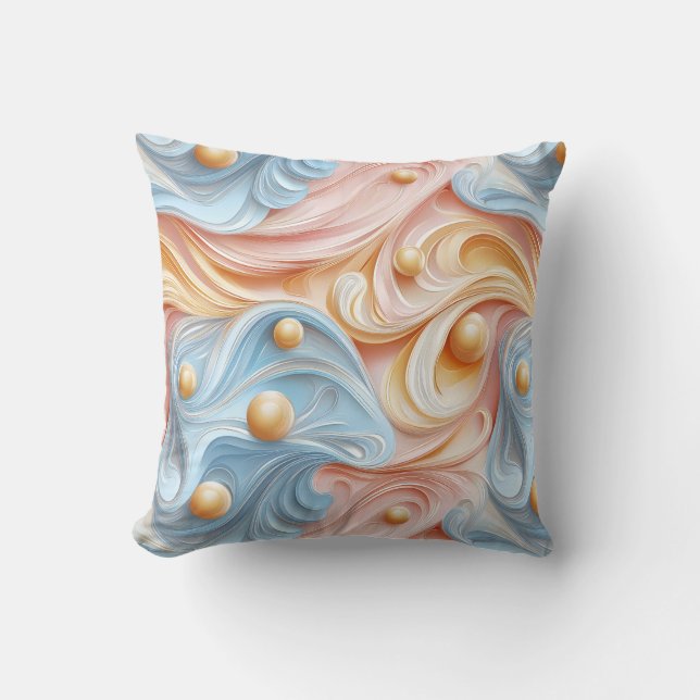 Coussin Des perles sur des vagues de sérénité (Recto)