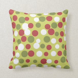 Coussin des points de vacances verts