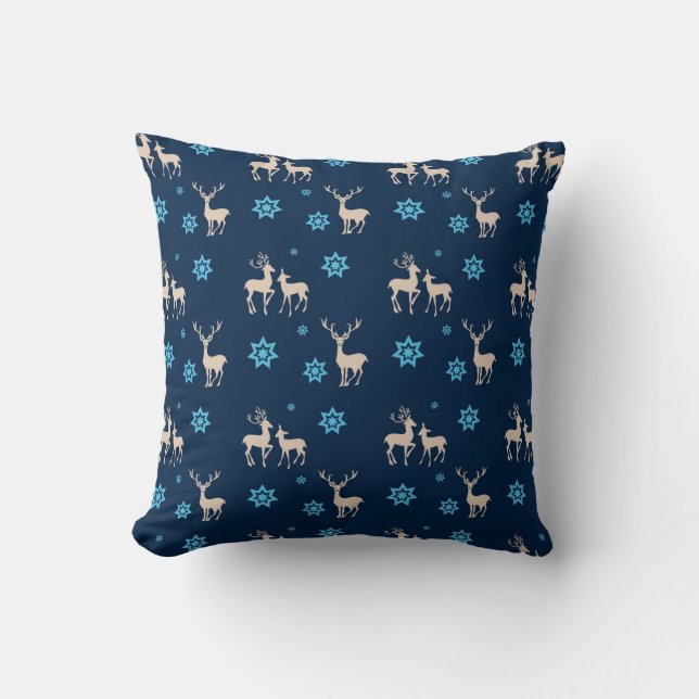 Coussin des rennes de fête (Recto)