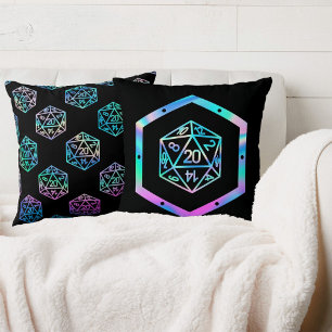 Coussin Dés RPG   Holo Imaginaire Retro Tabletop PnP Gamer