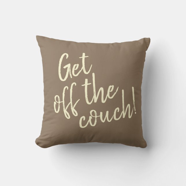 Coussin Descends du canapé ! (Recto)