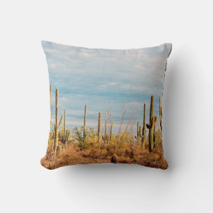Coussin Désert avec les cactus du Saguaro