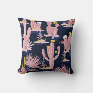 Coussin Desert Chic : Pastel Cactus Bloom