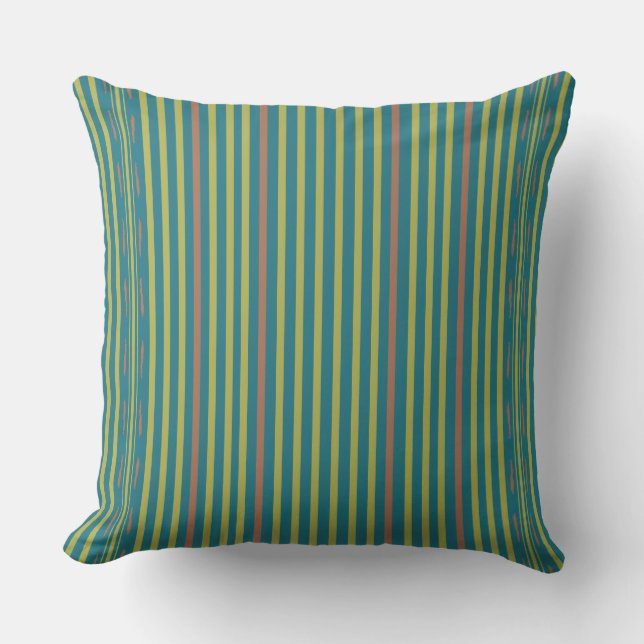 Coussin Désert de la mer et rayures d'argile (Recto)