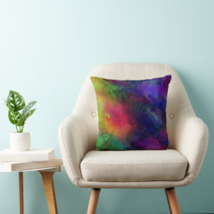 Coussin Design abstrait, beaucoup de couleurs