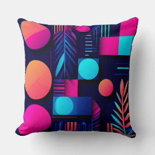 Coussin Design Abstrait Moderne Avec Des Couleurs Vives