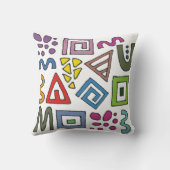 Coussin Design abstrait motif géométrique moderne (Verso)