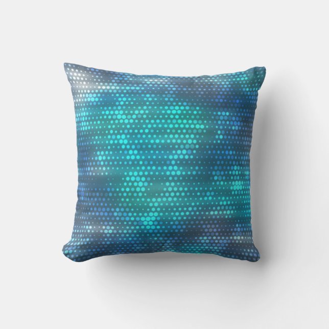 Coussin Design arrière - plan bleu abstrait créatif. (Recto)