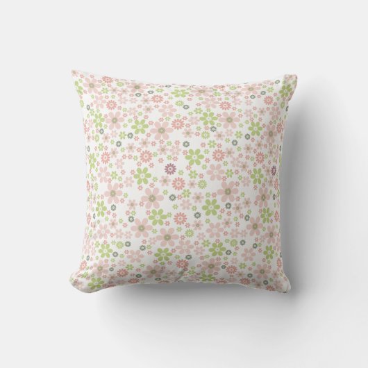 Coussin Design arrière - plan floral paisible pour mariage (Recto)