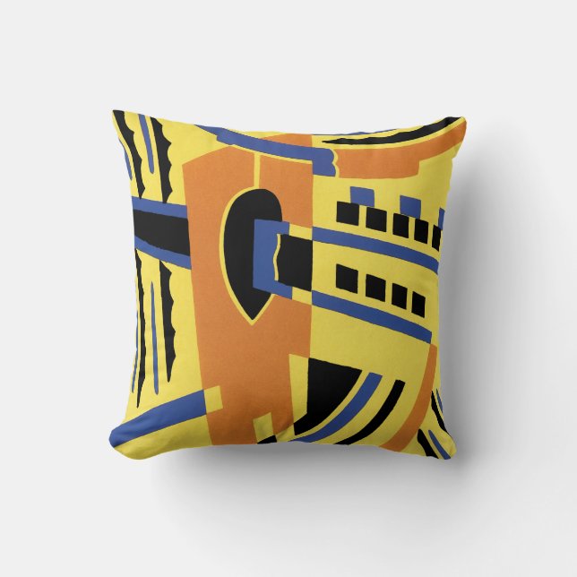 Coussin Design Art Déco #5 @ Emporio Moffa (Recto)