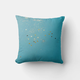 Coussin design bleu
