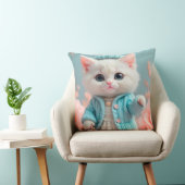 Coussin Design Chic Chat moderne et élégant (Chaise)