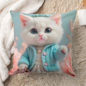Coussin Design Chic Chat moderne et élégant (Couverture)