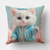 Coussin Design Chic Chat moderne et élégant (Verso)