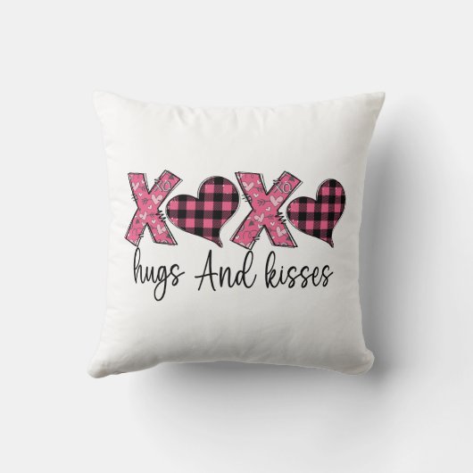 Coussin Design chic noir et blanc  (Verso)