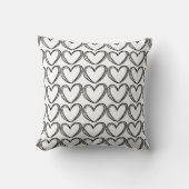 Coussin Design chic noir et blanc  (Recto)