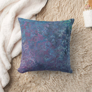Coussin Design coloré Abstrait bleu et violet