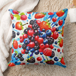 Coussin Design coloré Berry Fiesta