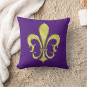 Coussin Design Cool de Fleur de Lis pour Mardi Gras (Couverture)