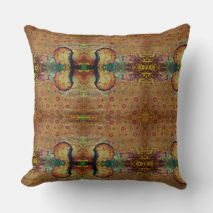 Coussin Design couleur Abstrait avec une pointe de fleurs