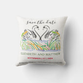 Coussin Design d'amour élégant minimaliste (Verso)