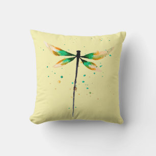 Coussin Design d'aquarelle dragonaire mignon