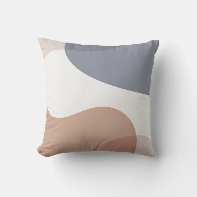 Coussin Design d'art Abstrait violet (Recto)