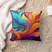 Coussin Design d'art coloré Abstrait (Couverture)