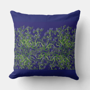 Coussin Design de l'algue bleue