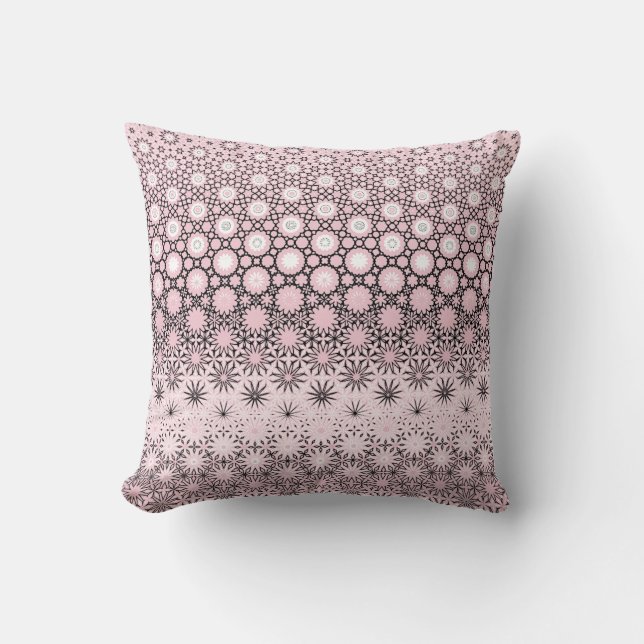 Coussin Design de métamorphose rose (Recto)