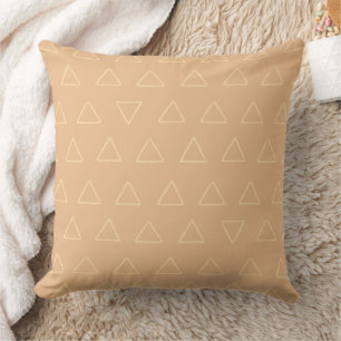 Coussin Design de motif triangles minimaliste