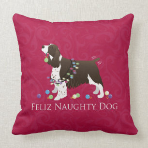 Coussin Design de Noël espagnol Springer anglais