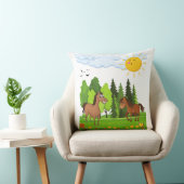 Coussin Design de petits chevaux pour les enfants (Chaise)