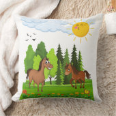 Coussin Design de petits chevaux pour les enfants (Couverture)