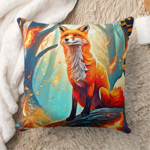 Coussin Design de scène de Crimson Fox