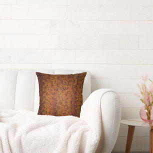 Coussin Design de style mosaïque aux tons chauds