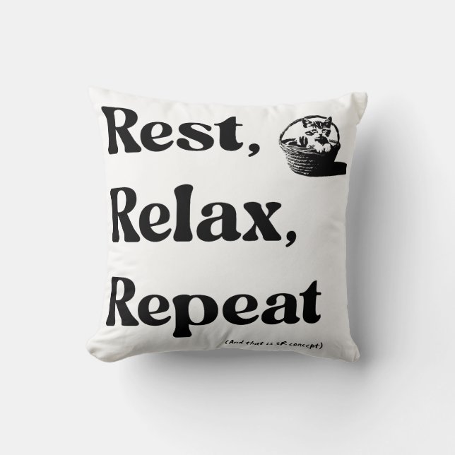 Coussin Design de texte doux et ludique (Recto)