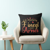 Coussin Design de typographie d'amour personnalisé (Chaise)