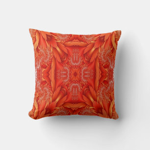 Coussin Design délicat de la plume fractée - rouge