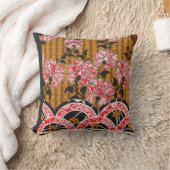 Coussin design d'un mur rouge et noir suspendu (Couverture)