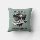 Coussin Design élégant du logo Brooklyn (Verso)