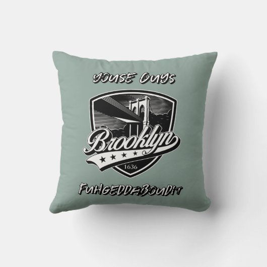 Coussin Design élégant du logo Brooklyn (Verso)